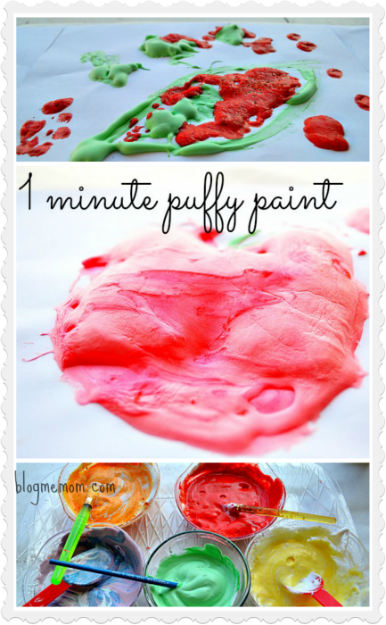 Puffy Paint Recipe - Paint That Rises + Printable - Fun with Mama