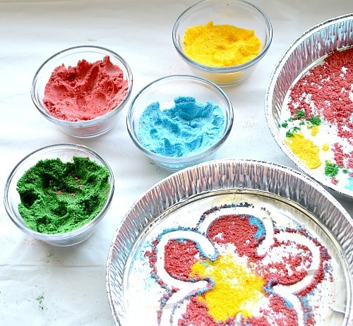 How to Make Rangoli Colors at Home  Rangoli Powder Using Rice and Salt 