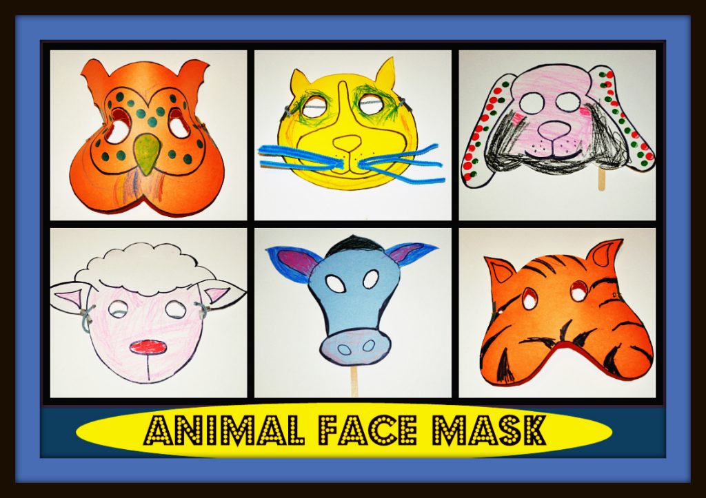 Animal Masks, Pretend Play, Masks for Imaginative Play, Role Play