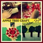 toddler apple tree craft collage