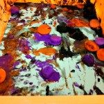 halloween sensory play with paint