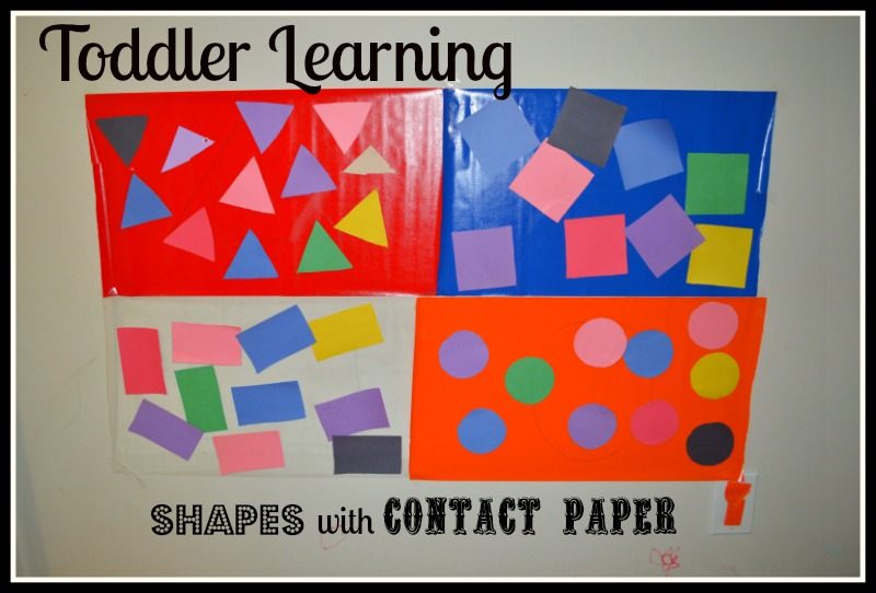 teaching toddlers shapes
