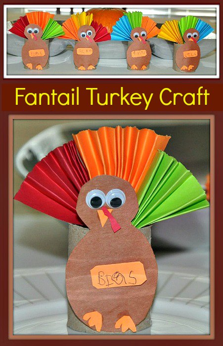 hanksgiving craft paper roll turkey
