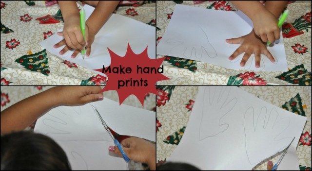 Handprint angel craft