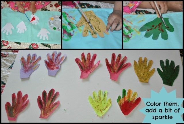 handprint crafts for christmas