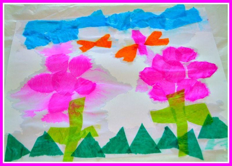 easy paper and water art project for kids
