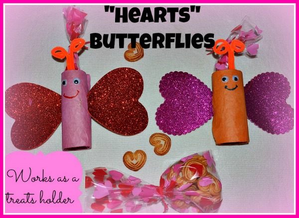 valentines day crafts for kids paper roll butterfy