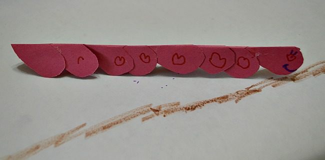 crafts for valentines with worms hearts