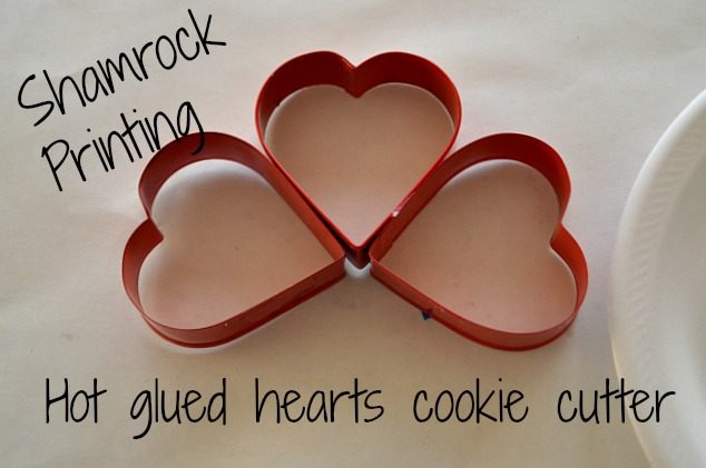 hearts cookie cutter shamrocks