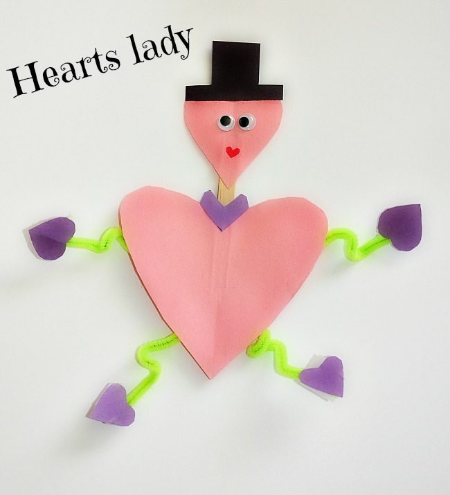 hearts lady for valentine crafts