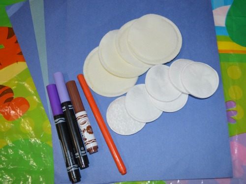 material for snowman craft