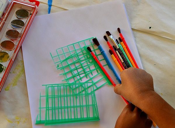 art activity for kids with berry basket