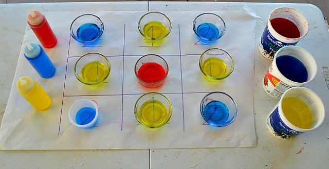 colored water game