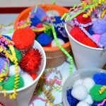 pom pom sensory play sundaes