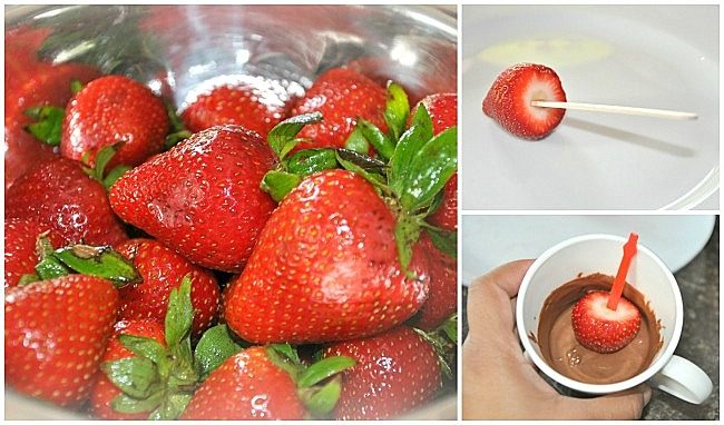how to make strawberry pops