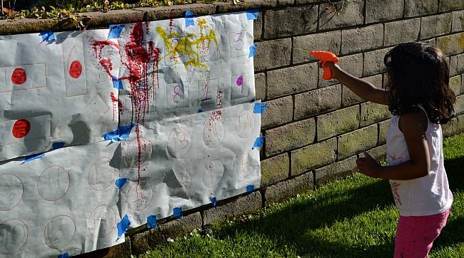 paintng with water guns