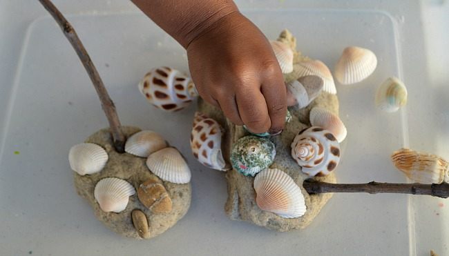 playing with shells