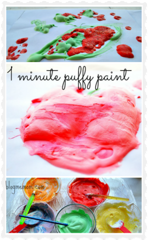 Art Activities : Art with 1 Minute Puffy Paint – Fun Littles