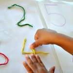 fine motor activity with yarn