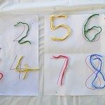 learning numbers with yarn