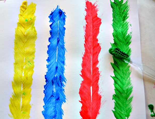 toothbrush feathers