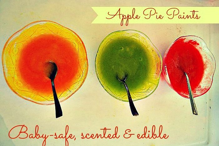 Fall Activities: Homemade edible apple paints – Fun Littles