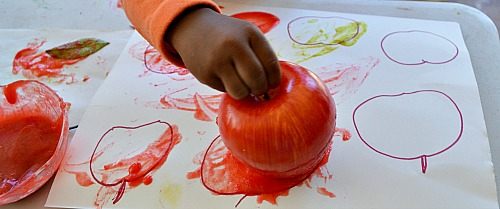printing with apples