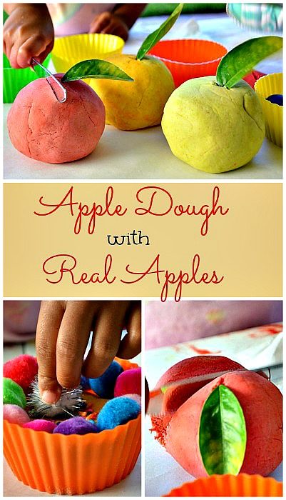 Apple dough with real apples - blog me mom
