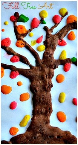 Fall Art Activities : Fall Tree Art – Fun Littles