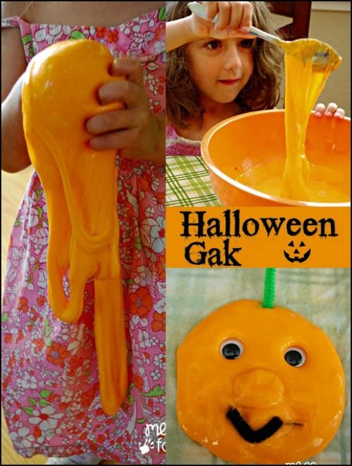 halloween sensory activities with gak