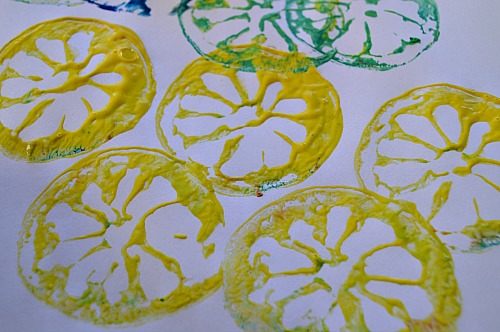 yellow lemon stamping