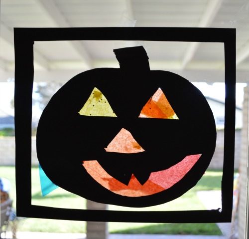 pumpkin silhouttes for kids crafts