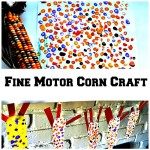 Thanksgiving crafts for kids with corn art