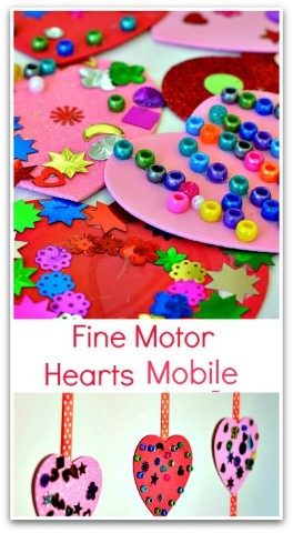 Fine Motor Activity- Hearts Collage