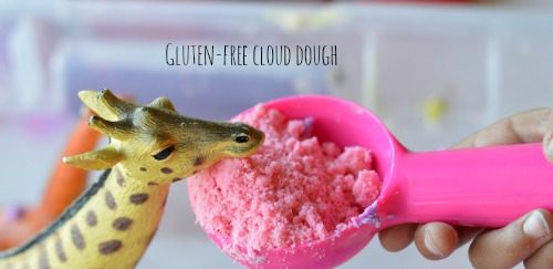 homemade cloud dough play