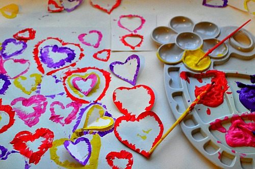 kids art projects for valentines day