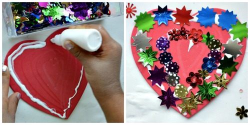 valentins day activities with collage making