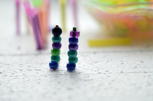 Beads and fine motor play