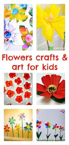 Flower crafts and art projects for kids Blog Me Mom