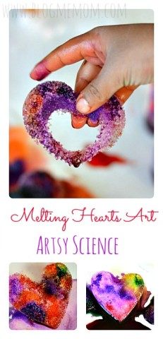 Melting Hearts Art - Artsy Science