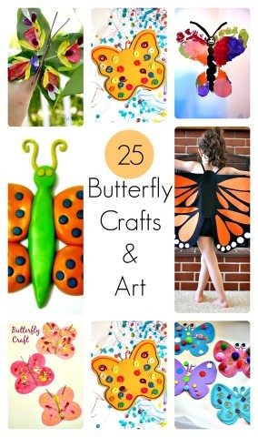 Butterfly crafts for kids from Blog Me Mom