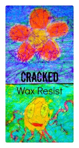 Cracked Wax Resist Art