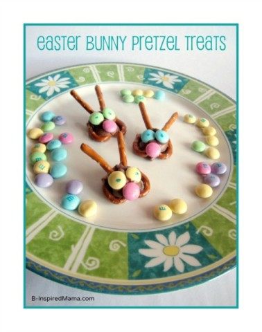 Easter Bunny Pretzel Treats