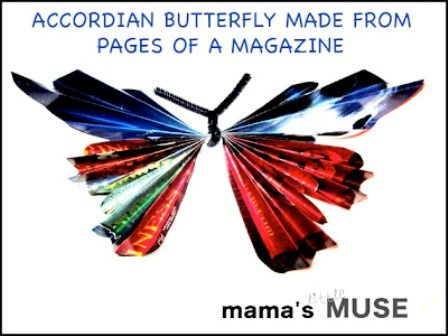 Quick Butterfly Craft From Magazine Pages