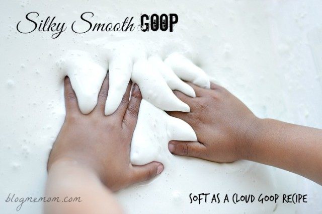 sensory activities for kids smooth goop
