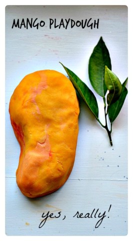 Summer fun Mango Playdough Recipe