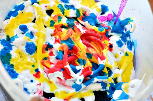art projects with shaving cream for kids