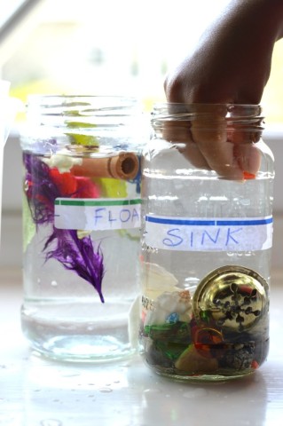 float sink experiments for kids
