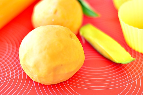 mango playdough fun