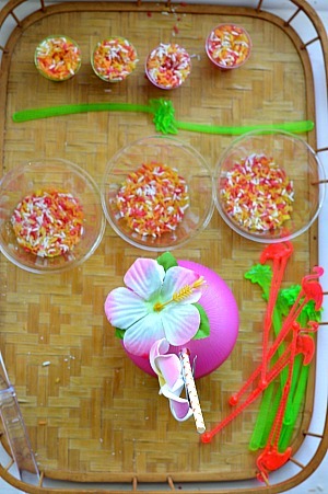 sensory activities for kids party with island theme